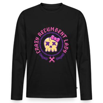 Tricycle couché Tricycle couché - T-shirt manches longues Premium bio Homme - noir - Devant - Nico (187cm)