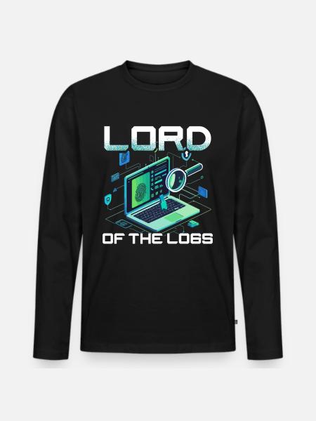 Digital Forensics - Men's Premium Organic Long Sleeve Shirt - black
