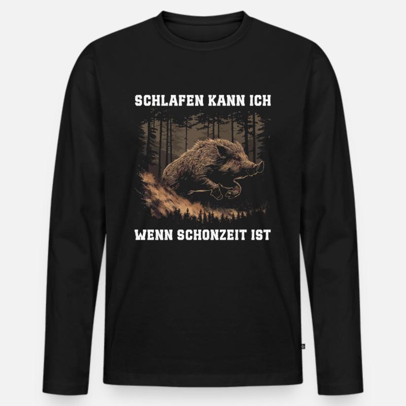 Chasse Saison Fermée T-shirt manches longues Premium bio Homme