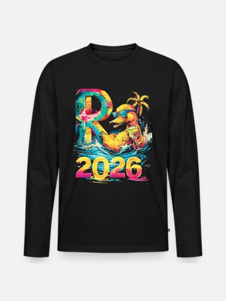 Pension 2026 Andepensionist Pensioneret Sjov - Premium økologisk langærmet T-shirt til mænd - sort