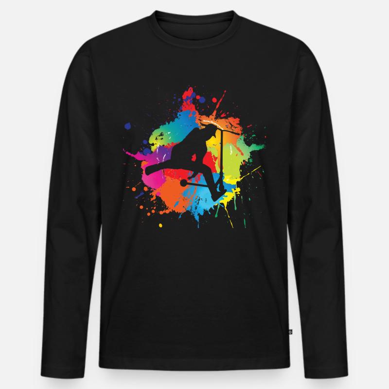 Scooter - Männer Premium Bio Langarmshirt - Schwarz