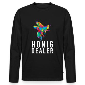Honey Dealer Bee Honey Bee Beekeeper Bees - Men's Premium Organic Long Sleeve Shirt - black - Front - Nico (187cm)