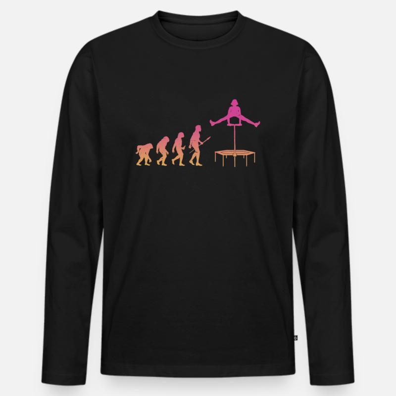 Evolution Trampolines Trampolines - Men's Premium Organic Long Sleeve Shirt - black