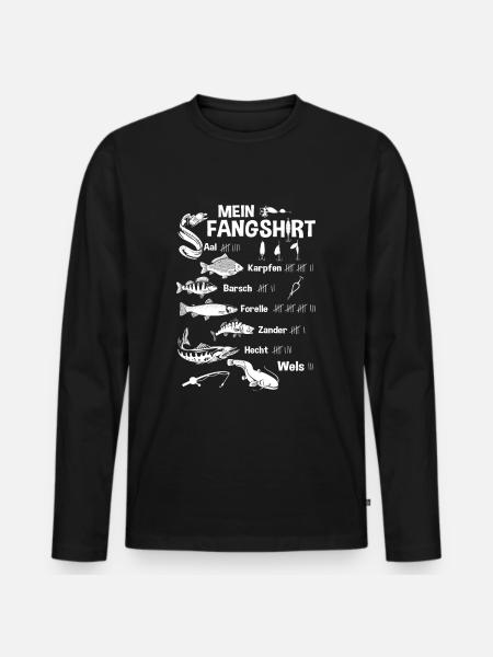 My Fang Shirt - Men's Premium Organic Long Sleeve Shirt - black
