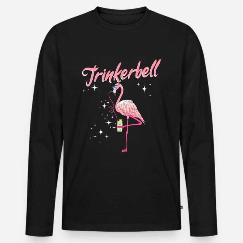 Trinkerbell - Männer Premium Bio Langarmshirt - Schwarz