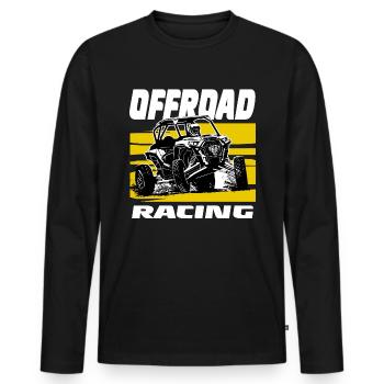 Autocross - Buggy - 4x4 - Offroad - T-shirt manches longues Premium bio Homme - noir - Devant - Nico (187cm)
