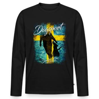 Sweden Line Dogsport - Men's Premium Organic Long Sleeve Shirt - black - Front - Nico (187cm)