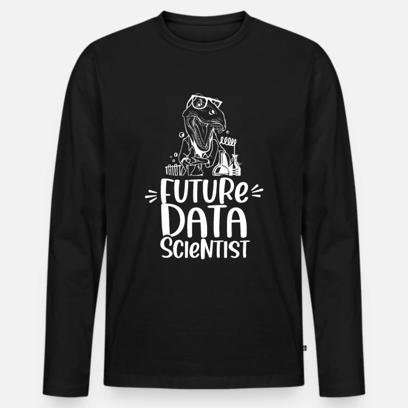 Zukünftiger Datenwissenschaftler Datenanalyst - Männer Premium Bio Langarmshirt - Schwarz