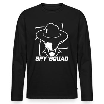 Spy Team Spy Private Detective Private - Men's Premium Organic Long Sleeve Shirt - black - Front - Nico (187cm)