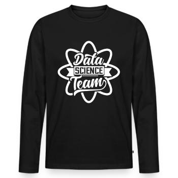 Team Data Science Data Scientist Data - Men's Premium Organic Long Sleeve Shirt - black - Front - Nico (187cm)