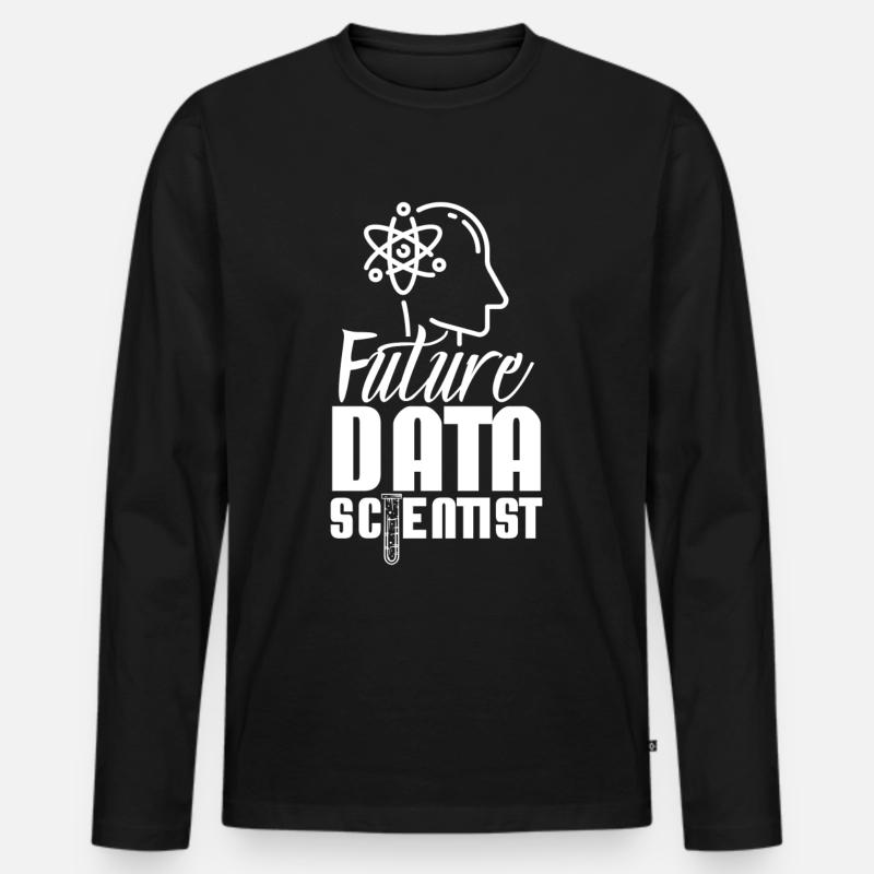 Zukünftiger Datenwissenschaftler Datenanalyst - Männer Premium Bio Langarmshirt - Schwarz