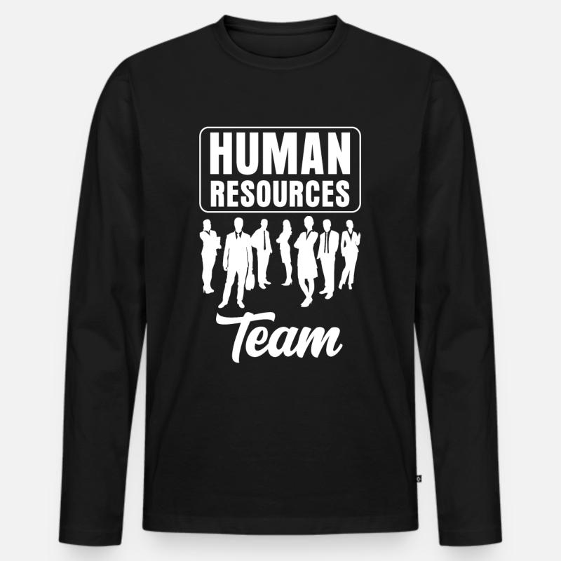 Humanressourcen Team Human Resources Personal HR - Männer Premium Bio Langarmshirt - Schwarz