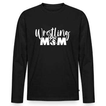 Wrestling Mom Wrestling Wrestling Wrestler Wrestling Wrestling - Men's Premium Organic Long Sleeve Shirt - black - Front - Nico (187cm)