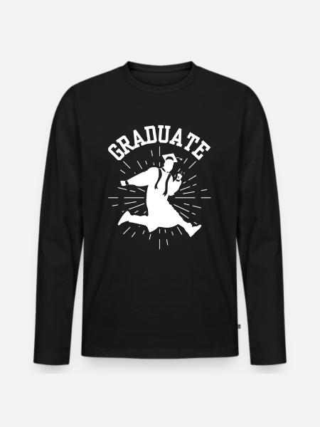 Graduate Graduation Party Graduate Graduate - Men's Premium Organic Long Sleeve Shirt - black