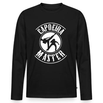 Capoeira Master Hobby Brazilian Martial Arts - Men's Premium Organic Long Sleeve Shirt - black - Front - Nico (187cm)