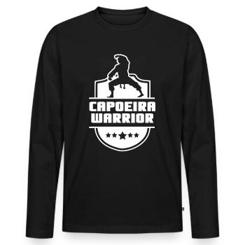 Capoeira Krieger Hobby Kampfsport Brasilianisch - Männer Premium Bio Langarmshirt - Schwarz - Vorne - Nico (187cm)