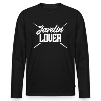 Speer Liebhaber Speerwerfen Speerwerfer - Männer Premium Bio Langarmshirt - Schwarz - Vorne - Nico (187cm)