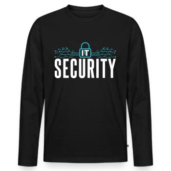 It Security Hack Cybersecurity Hacking Hacker - Men's Premium Organic Long Sleeve Shirt - black - Front - Nico (187cm)