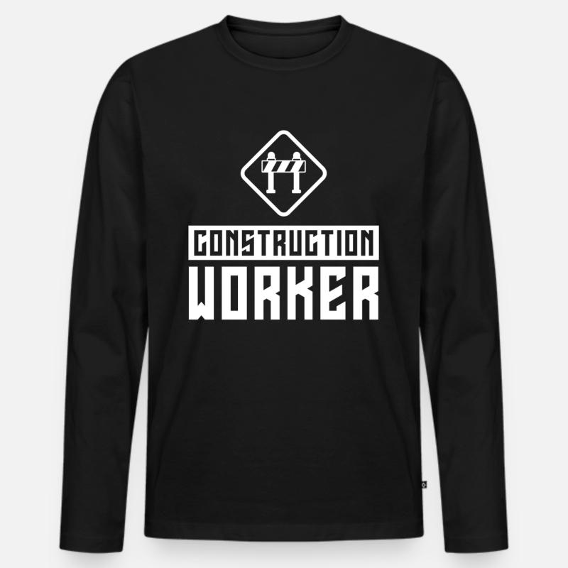 Construction Worker Construction Teamwork Construction Site Team Men's Premium Organic Long Sleeve Shirt
