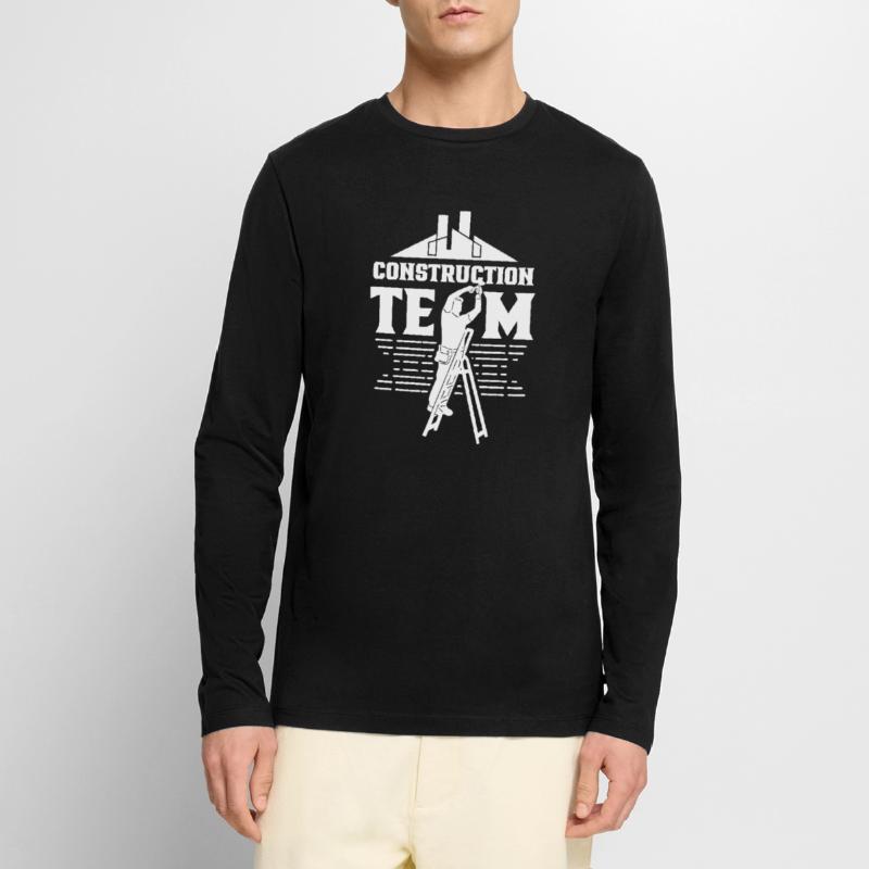 Construction Team Teamwork Construction site Construction workers Men's Premium Organic Long Sleeve Shirt
