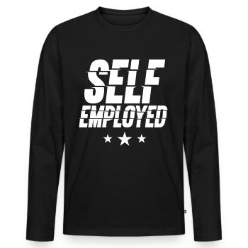 Freelance freelance - T-shirt manches longues Premium bio Homme - noir - Devant - Nico (187cm)