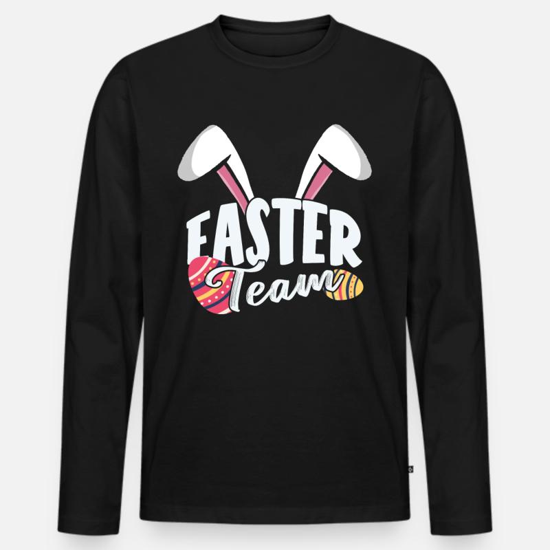 Easter Team Easter Easter Easter Easter Easter Men's Premium Organic Long Sleeve Shirt