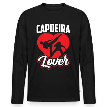 Capoeira Liebhaber Brasilianisch Kampfsport Hobby - Männer Premium Bio Langarmshirt - Schwarz - Vorne - Nico (187cm)