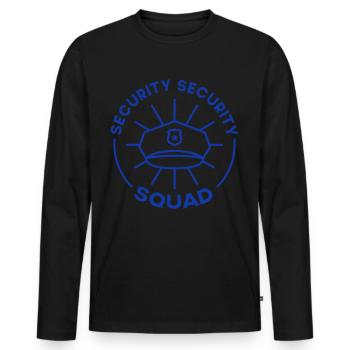 Commande de sécurité Bouncer Sécurité sécurité - T-shirt manches longues Premium bio Homme - noir - Devant - Nico (187cm)