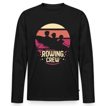 Rowing Team Rowing Rowing Boat Rowing Rowing - Men's Premium Organic Long Sleeve Shirt - black - Front - Nico (187cm)