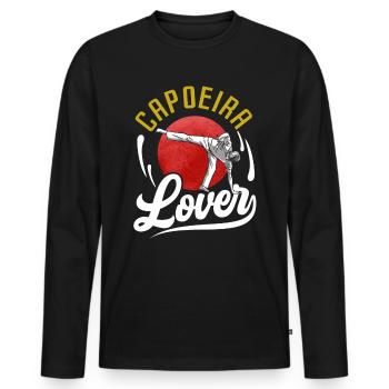 Capoeira Lovers Hobby Martial Arts Brazilian - Men's Premium Organic Long Sleeve Shirt - black - Front - Nico (187cm)