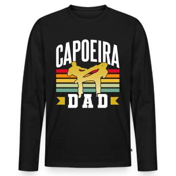 Capoeira Father Martial Arts Brazilian Hobby - Men's Premium Organic Long Sleeve Shirt - black - Front - Nico (187cm)