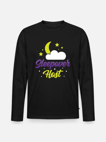 Overnight hosts Overnight stay - Men's Premium Organic Long Sleeve Shirt - black