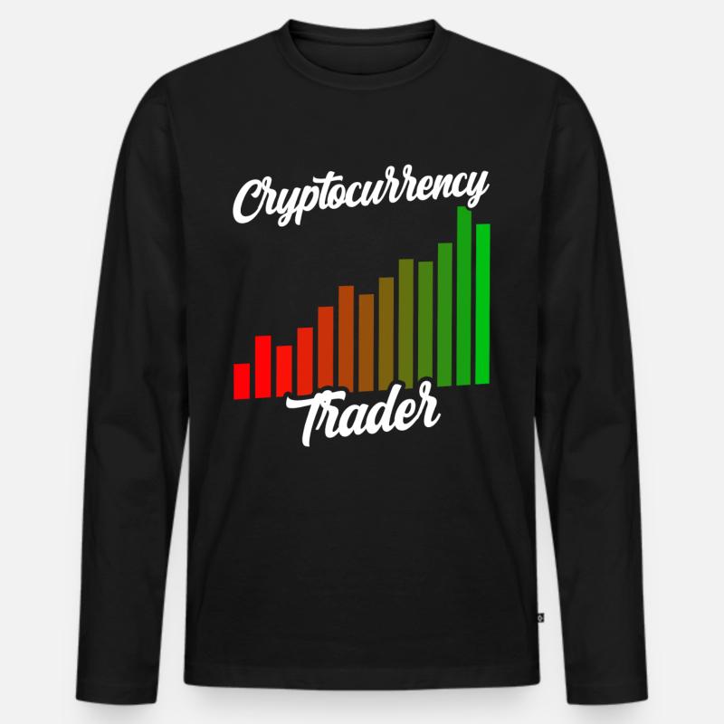 Cryptocurrency Traders Crypto Crypto Trader - Men's Premium Organic Long Sleeve Shirt - black