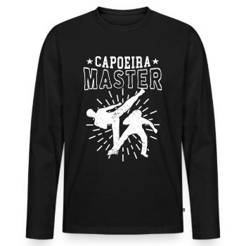Capoeira Meister Kampfsport Brasilianisch Hobby - Männer Premium Bio Langarmshirt - Schwarz - Vorne - Nico (187cm)