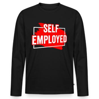Freelance freelance - T-shirt manches longues Premium bio Homme - noir - Devant - Nico (187cm)