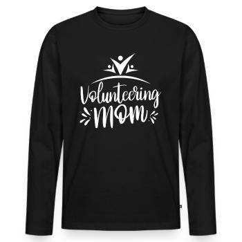 Volunteer Mother Profession Voluntary Volunteer - Men's Premium Organic Long Sleeve Shirt - black - Front - Nico (187cm)