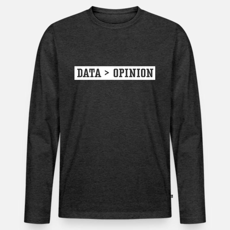 Data > Opinion Code Coding Coder Programmierer Männer Premium Bio Langarmshirt