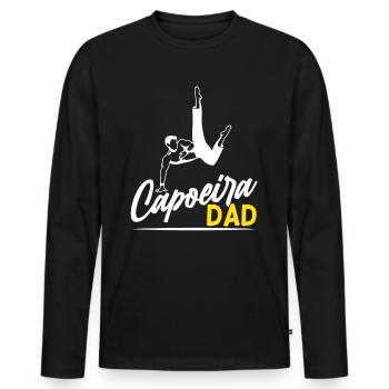 Capoeira Vater Kampfsport Brasilianisch Hobby - Männer Premium Bio Langarmshirt - Schwarz - Vorne - Nico (187cm)
