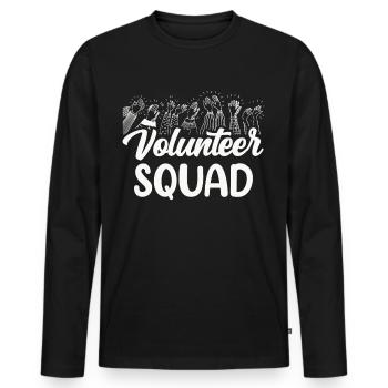 Volunteer Team Volunteer - Men's Premium Organic Long Sleeve Shirt - black - Front - Nico (187cm)