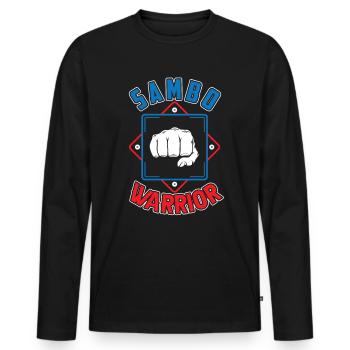 Sambo Warrior Martial Arts Martial Arts Training - Men's Premium Organic Long Sleeve Shirt - black - Front - Nico (187cm)