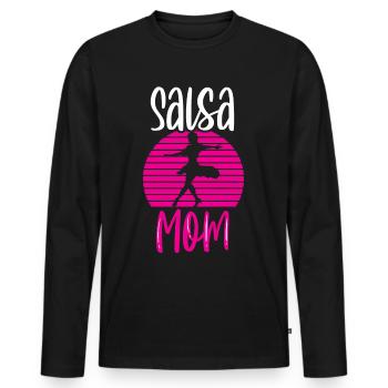 Salsa Maman Danse Danseuse Danse Hobby - T-shirt manches longues Premium bio Homme - noir - Devant - Nico (187cm)