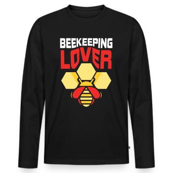 Beekeeping lover Beekeeping Beekeepers Beekeepers - Men's Premium Organic Long Sleeve Shirt - black - Front - Nico (187cm)