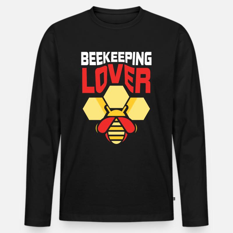 Beekeeping lover Beekeeping Beekeepers Beekeepers - Men's Premium Organic Long Sleeve Shirt - black