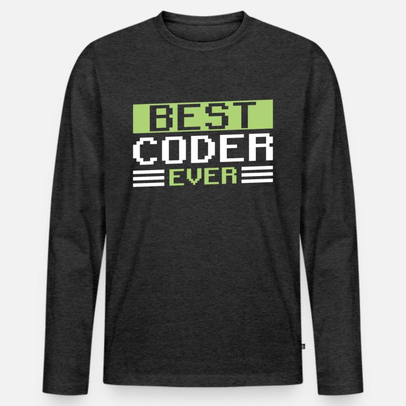 Best Programmer Ever Code Coding Coder Men's Premium Organic Long Sleeve Shirt