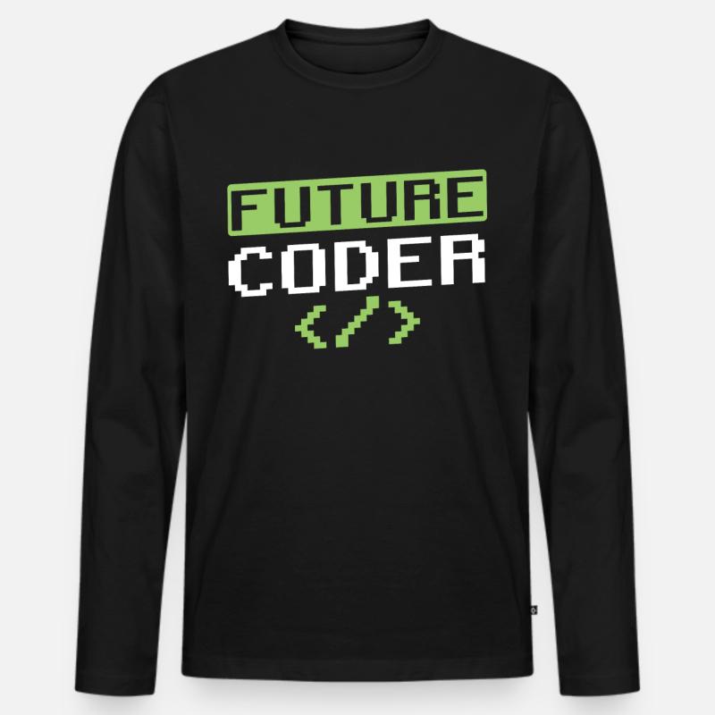 Code du programmeur de codage du futur codeur T-shirt manches longues Premium bio Homme