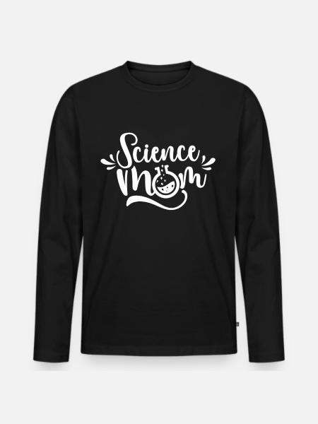 Science Mama Science Scientist Team - Men's Premium Organic Long Sleeve Shirt - black