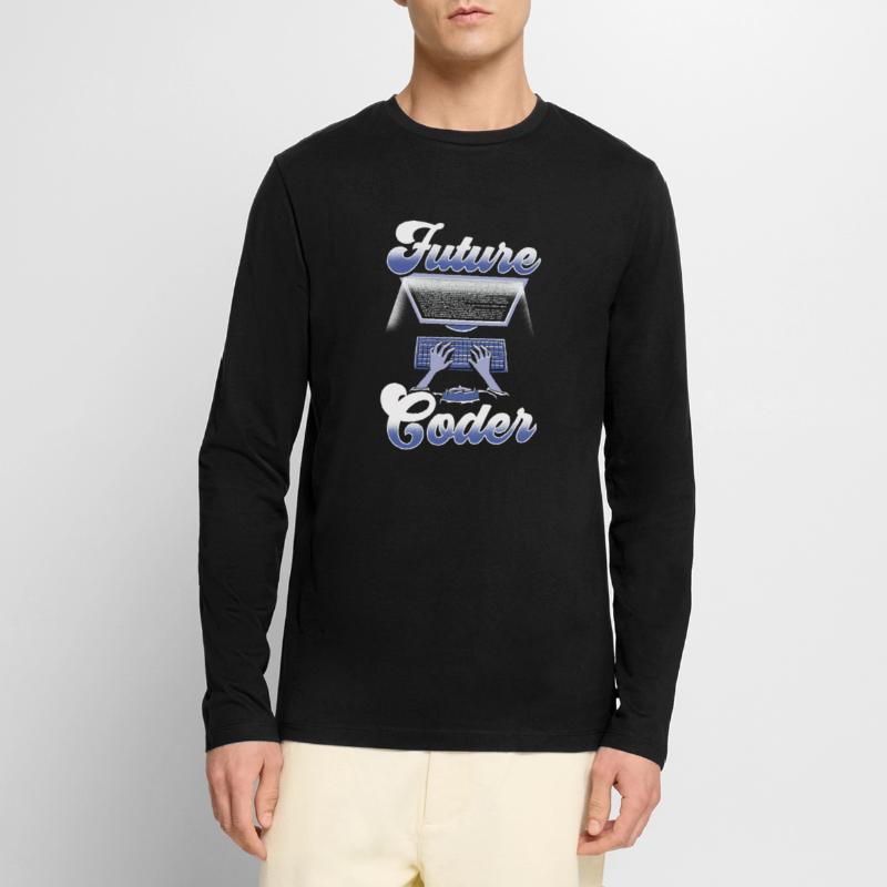 Zukünftiger Coder Code Programmierer Coding Männer Premium Bio Langarmshirt