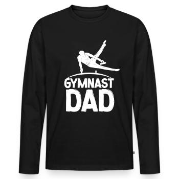 Gymnast Father Gymnast Gymnastics Lovers Gymnastics Gymnastics - Men's Premium Organic Long Sleeve Shirt - black - Front - Nico (187cm)