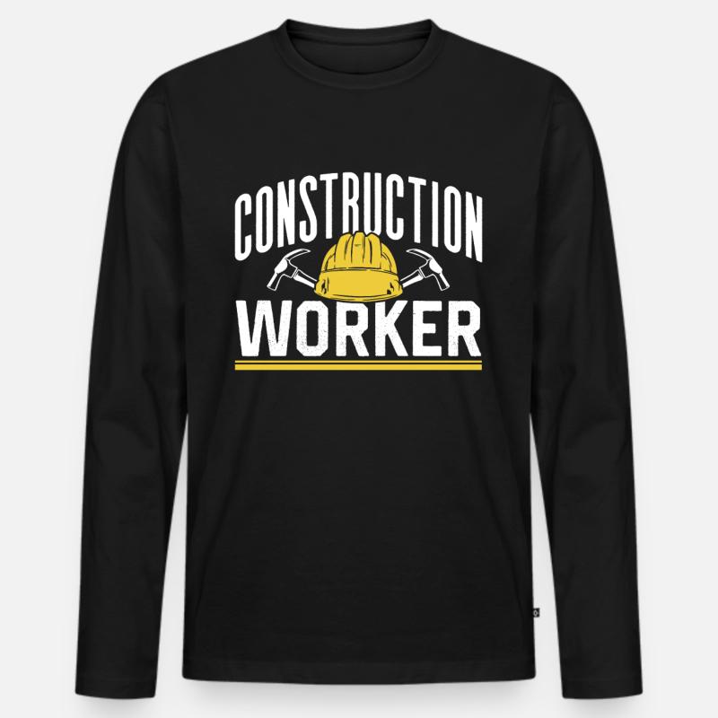 Construction workers Team Teamwork Construction site construction Men's Premium Organic Long Sleeve Shirt