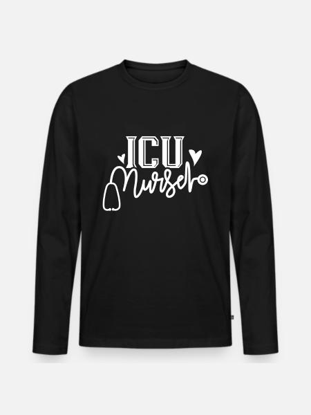 Intensive Care Nurse Intensive Care - Men's Premium Organic Long Sleeve Shirt - black